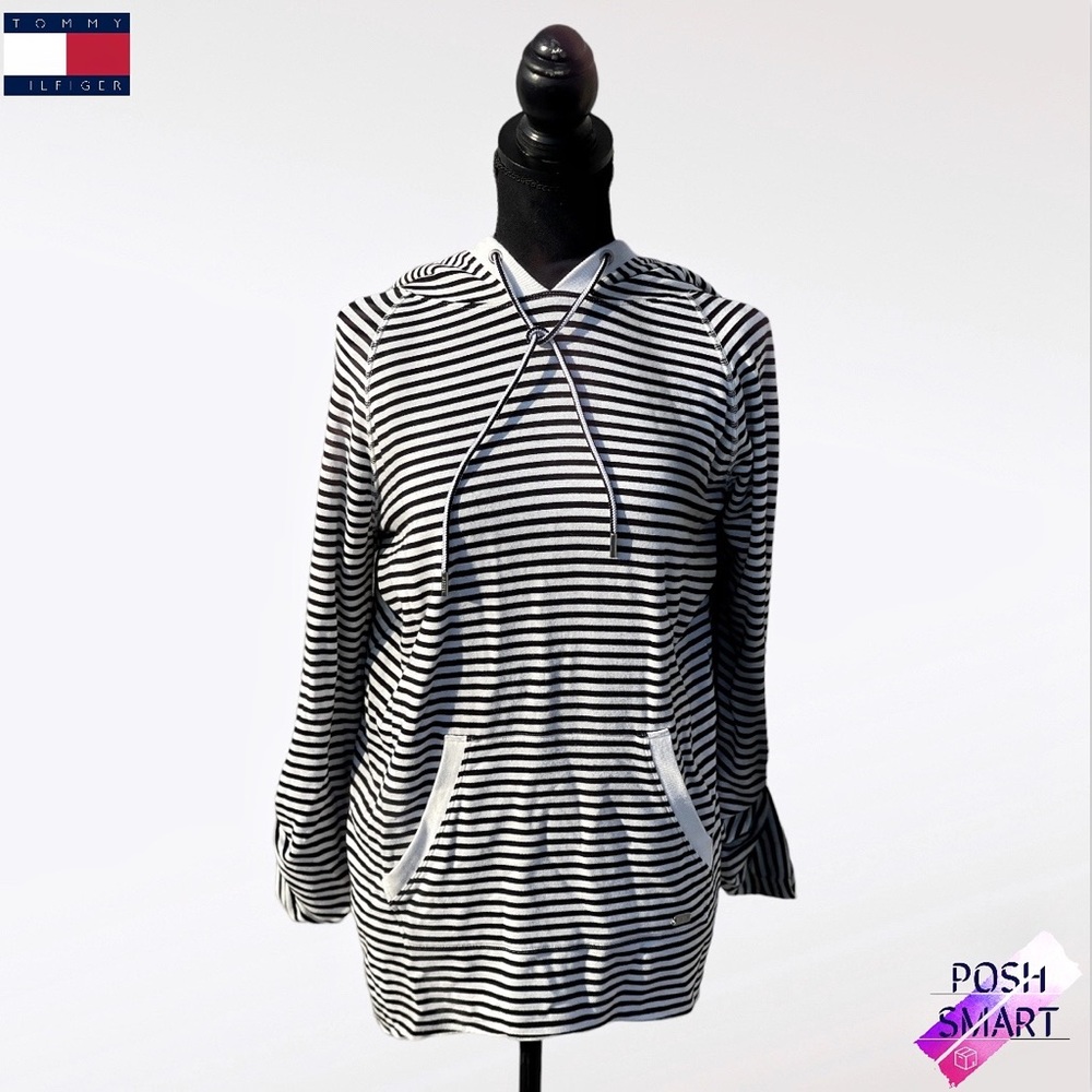 Tommy Hilfiger Striped Hoodie | Size XL